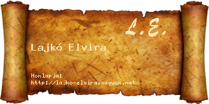 Lajkó Elvira névjegykártya